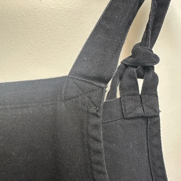 Lucy & Yak - Una Cotton Dungarees in Black - Picture 2 of 6